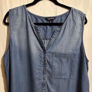 XL Terre Bleue chambray dress